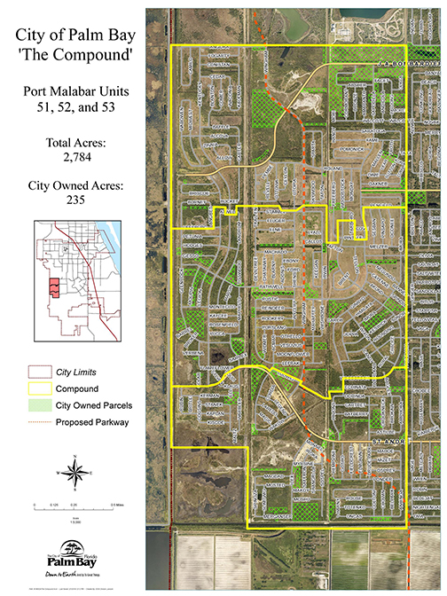 Map of area known as "The Compound"
