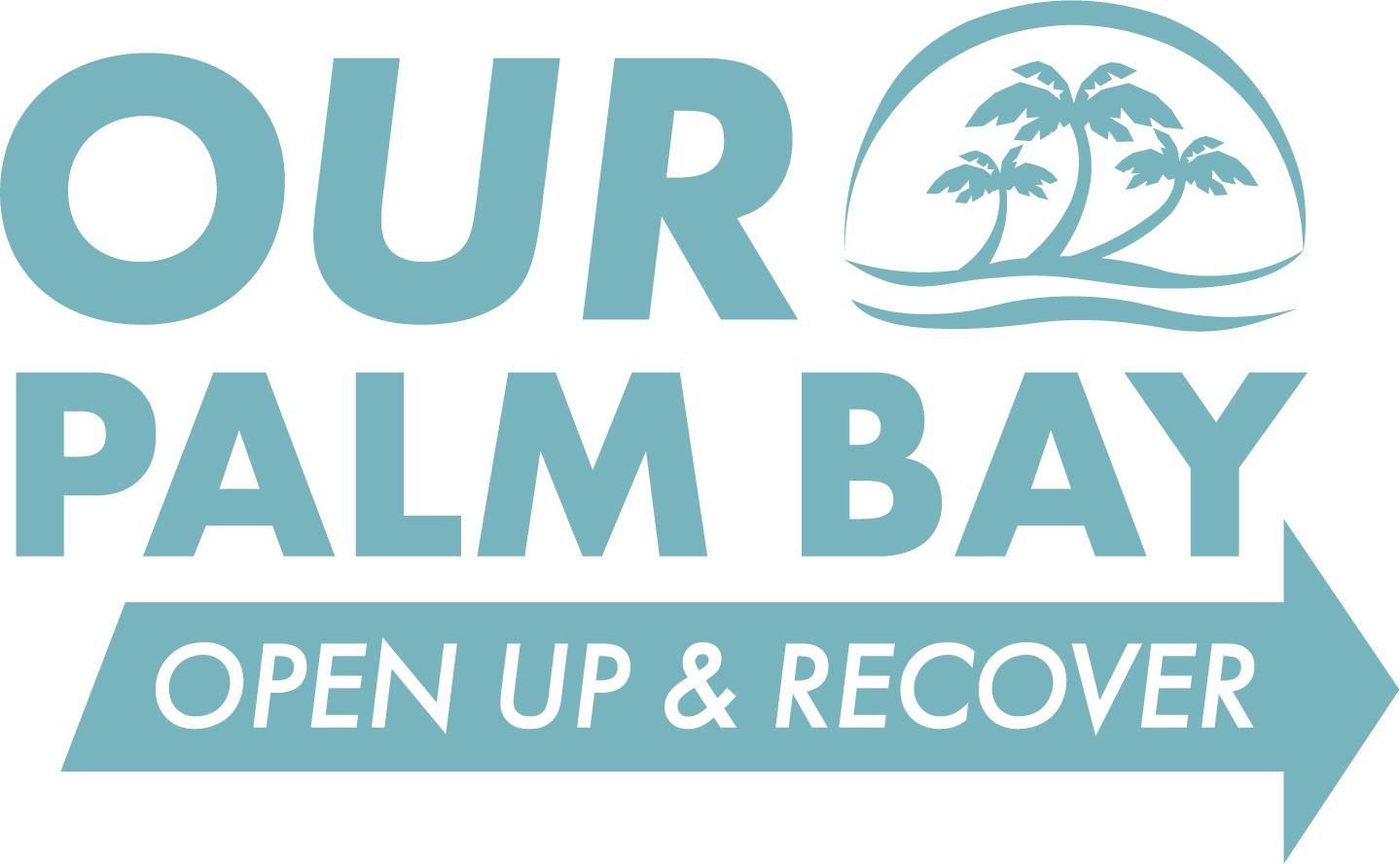 Our Palm Bay Open Up & Recover Logo